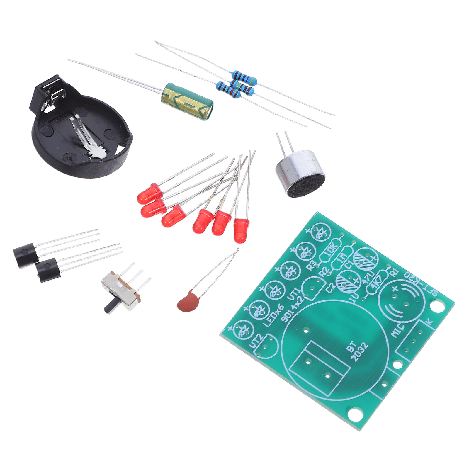 Diy Electronics Projects For Kids - 音声操作式メトロノームキット。LEDライト付き。電子工作プロジェクト。子供から大人まで、DIYで練習に。パーティー、家庭用装飾、教育用としても。
