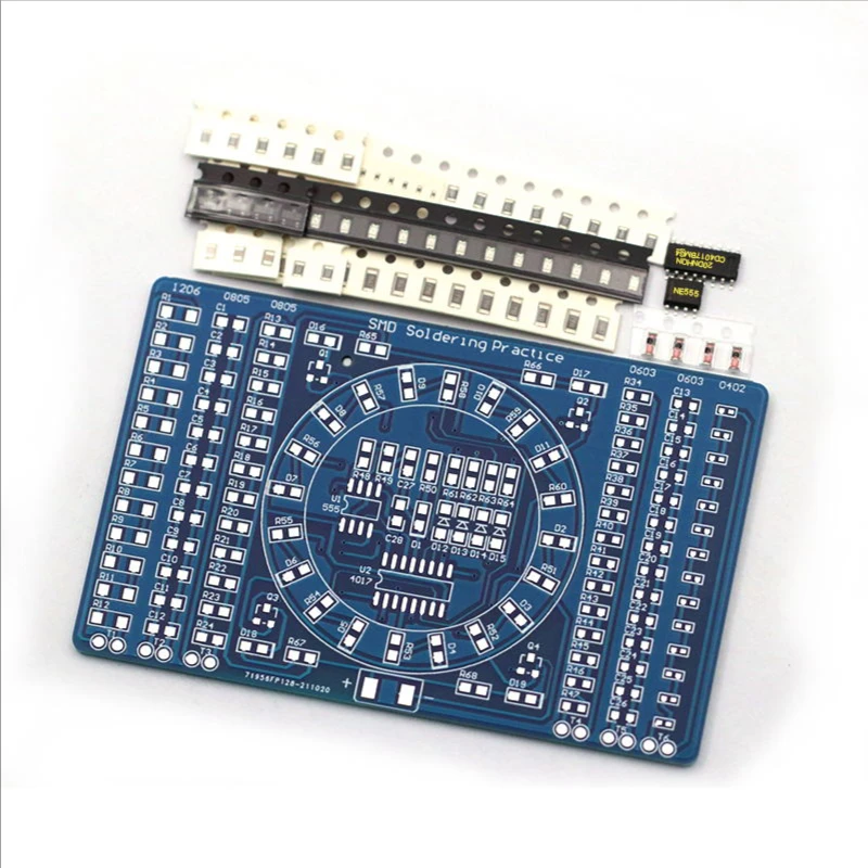 Diy Electronics Workbench - SMT SMD 電子部品溶接練習ボードはんだ付け DIY キット抵抗ダイオードトランジスタによるスタート学習電子