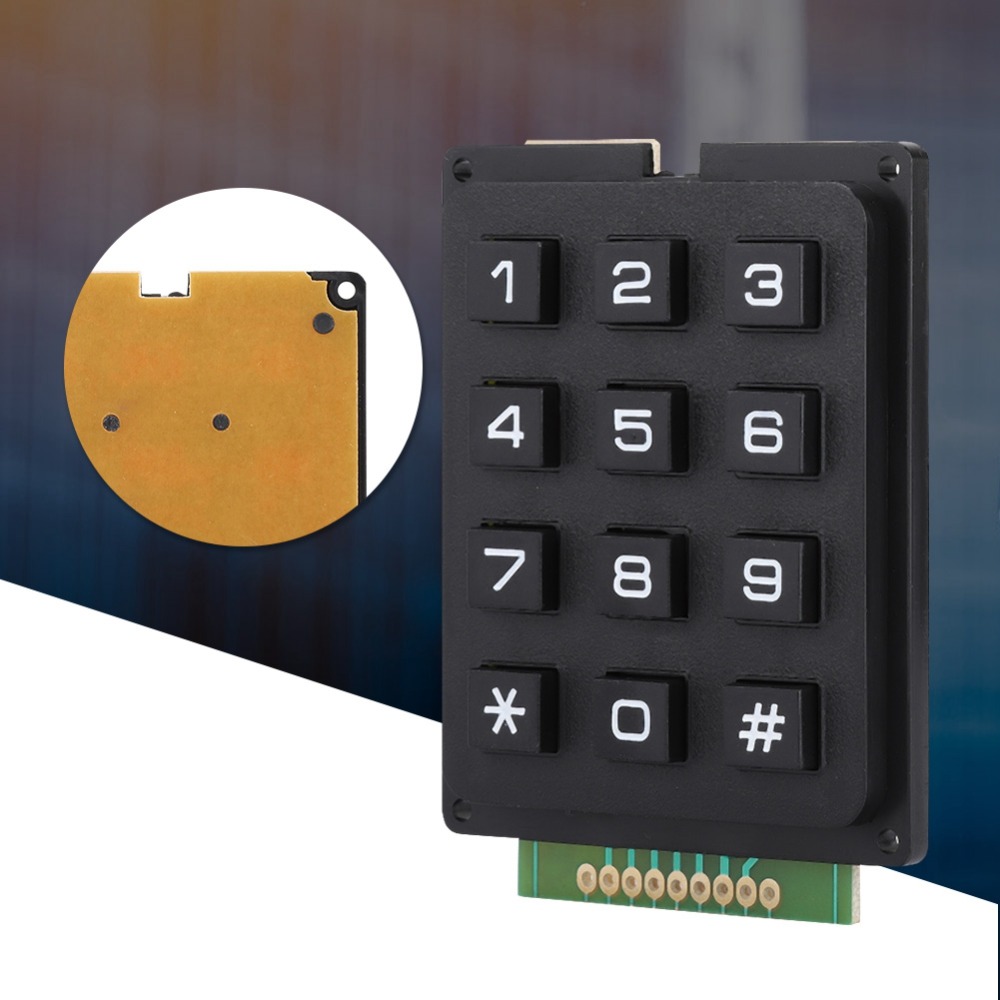 Diy Electronics Uk - 実用的な 12 キーキーボードモジュール 3x4 プッシュボタン外部キーパッド数字パッド DIY