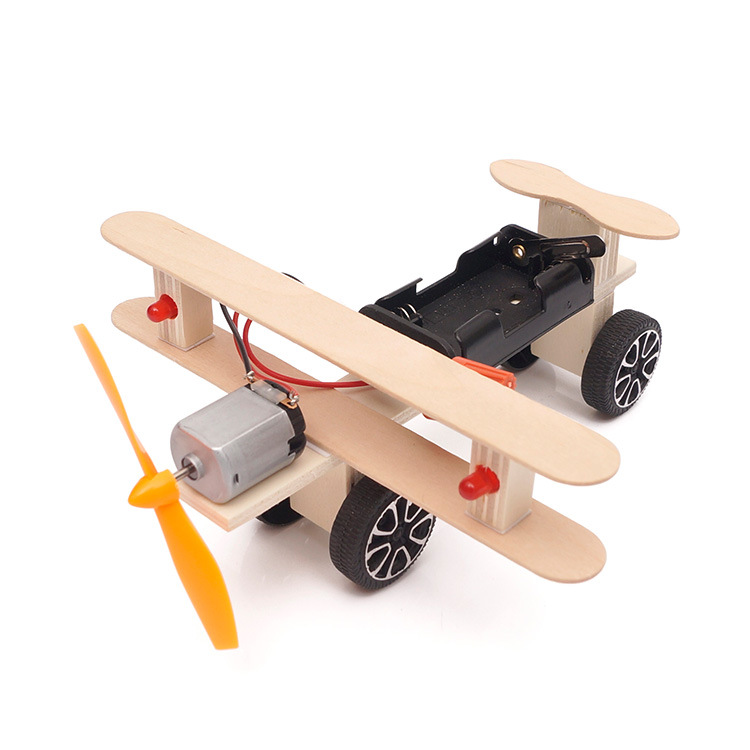 Diy Electronics Projects For Kids - DIY キット飛行機車科学実験子供電子教育物理学おもちゃ技術発明プロジェクト子供 G82