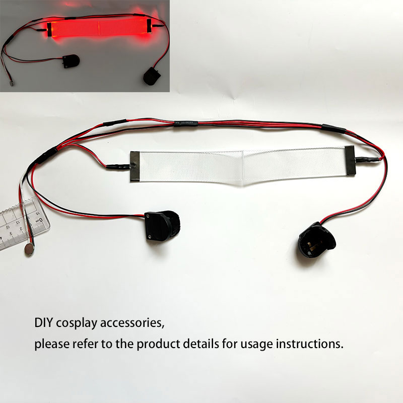 Diy Halloween Electronics - 赤い柔軟なブレンド可能なアイマスク,コスプレキット,男性用,スペアマスク,アイライトアクセサリー,ハロウィーン用のアクセサリー
