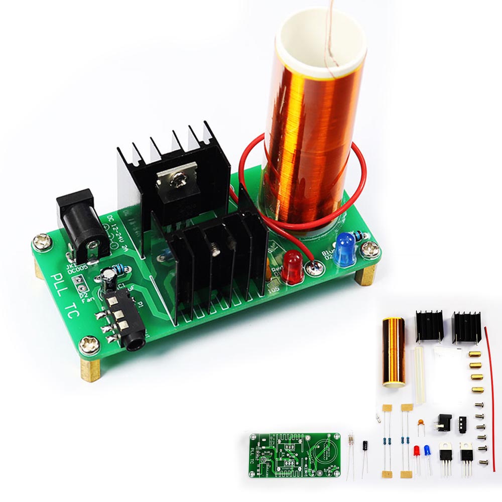 Diy Electronics Soldering Kit - DIY電子テスラコイルキット 18V 2A 3.5mmオーディオコネクタ付き DIYはんだ付けプロジェクト 物理実験