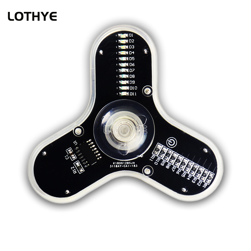 Diy Electronics Soldering Kit - LEDフィジェットスピナーキット,ジャイロライト,日曜大工部品,溶接キット,3リーフ,スピーカー雰囲気,rg550