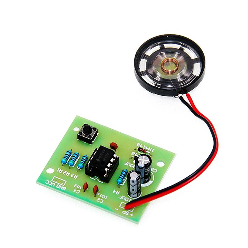 Diy Electronics Soldering Kit - プロ仕様のNE555ドアベルDIYキット - デュアルトーンの「ディンドン」音、PCBはんだ付け練習用、完全な電子部品付き