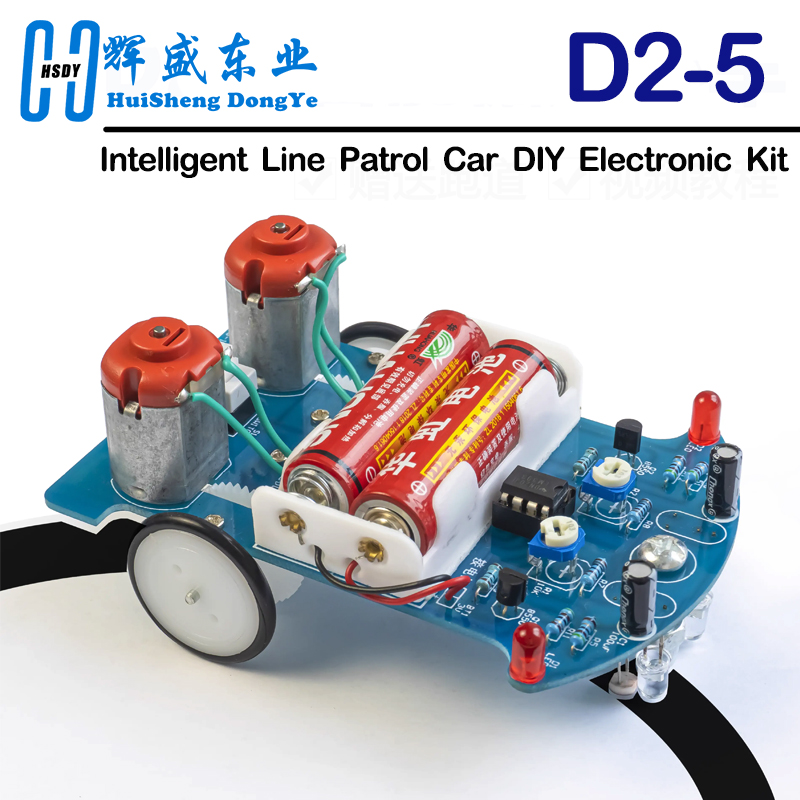Diy Electronics Workbench - D2-5 インテリジェントトラック車電子生産 DIY キットラインパトカー溶接練習回路基板