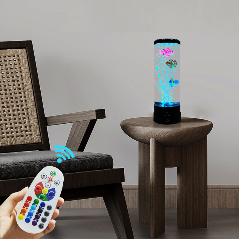 模擬LEDマルチカラーバブルフィッシュ雰囲気ホームデコレーシ - Diy Halloween Electronics のレビューと価格