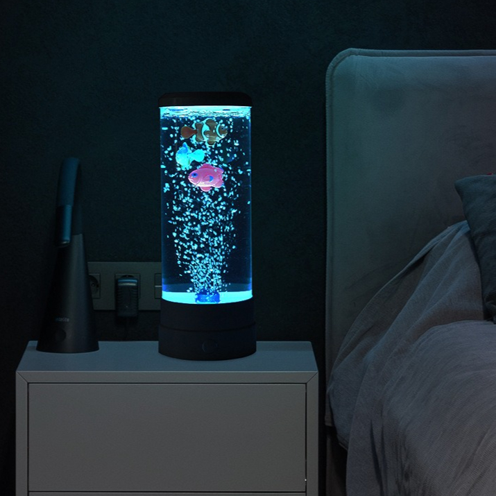 模擬LEDマルチカラーバブルフィッシュ雰囲気ホームデコレーシ - Diy Halloween Electronics のレビューと価格