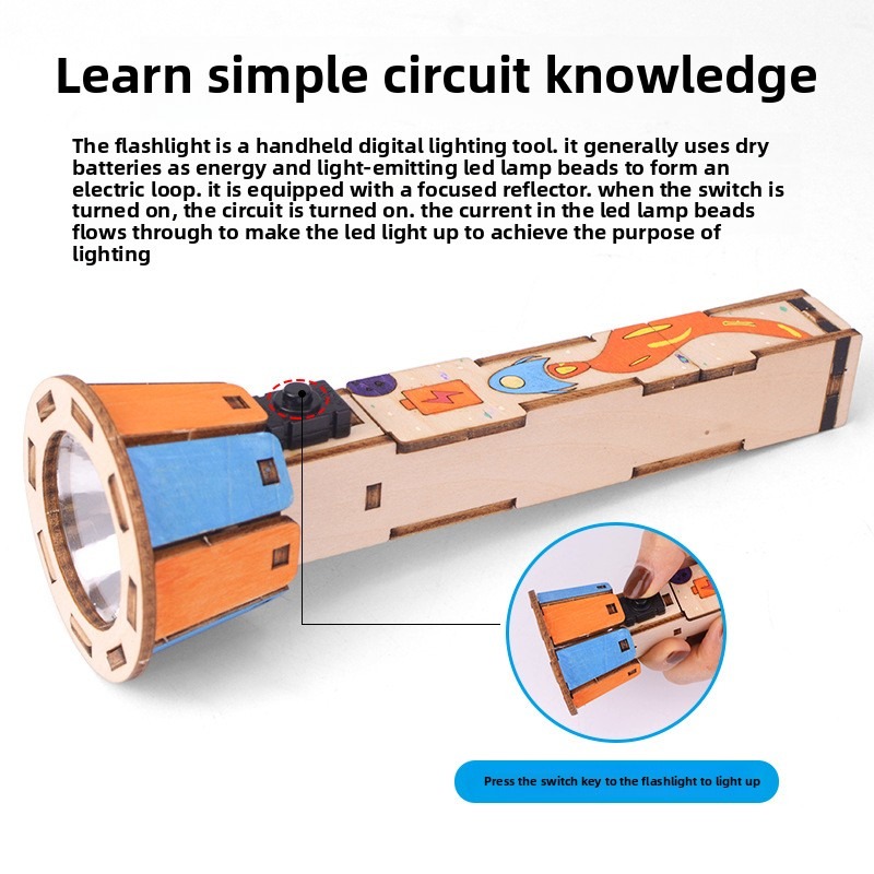 DIY 木製懐中電灯キット教育物理科学実験手組み立てエレクト - Diy Electronics Projects For Kids のレビューと価格