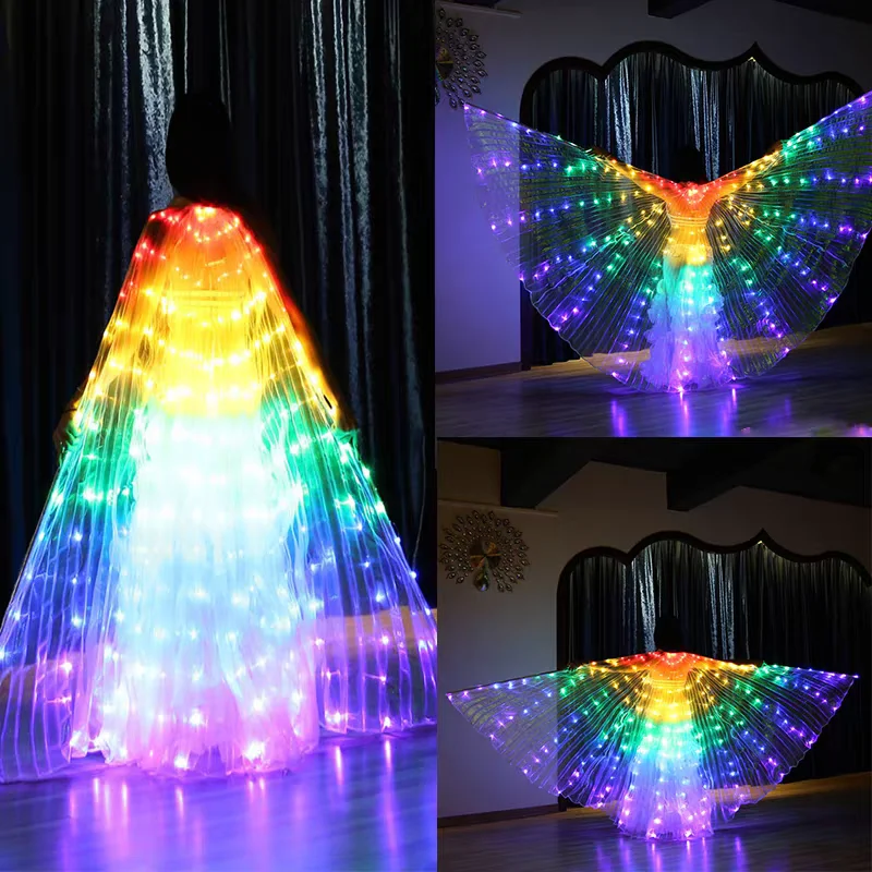 LED蝶の羽マント 光るダンスコスチューム ステージパフォー - Diy Halloween Electronics のレビューと価格