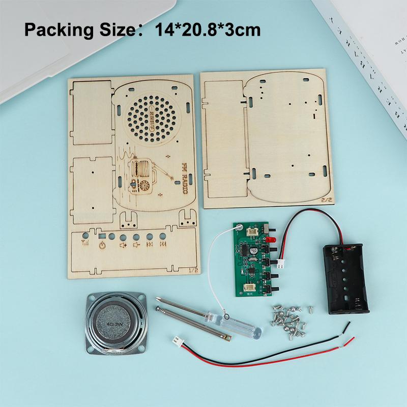 DIY木製FMラジオキット ヴィンテージ組み立て電子工作プロ - Diy Electronics Projects For Kids のレビューと価格