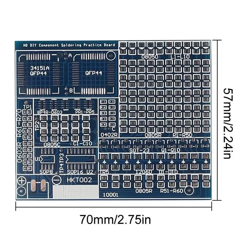 02 パッチコンポーネント電子溶接練習ボードキット SMD/ - Diy Electronics Workbench のレビューと価格