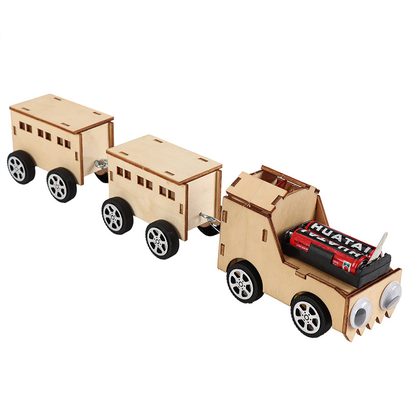 子供のための電気木製列車のおもちゃ,教育科学実験,技術,電子 - Diy Electronics Projects For Kids のレビューと価格