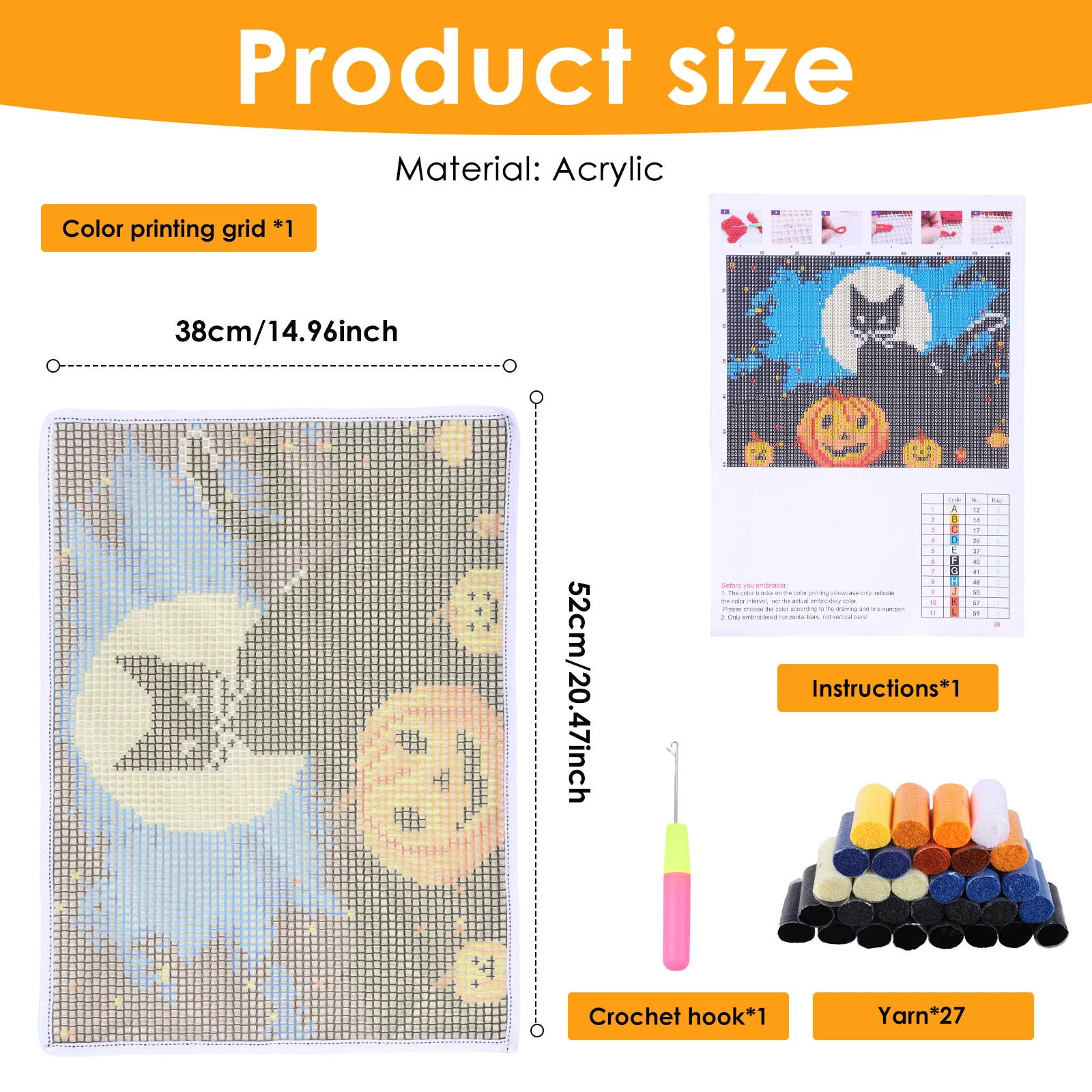 ラッチフックキット DIY 動物柄 パンチニードル刺繍セット - Diy Electronics Com のレビューと価格