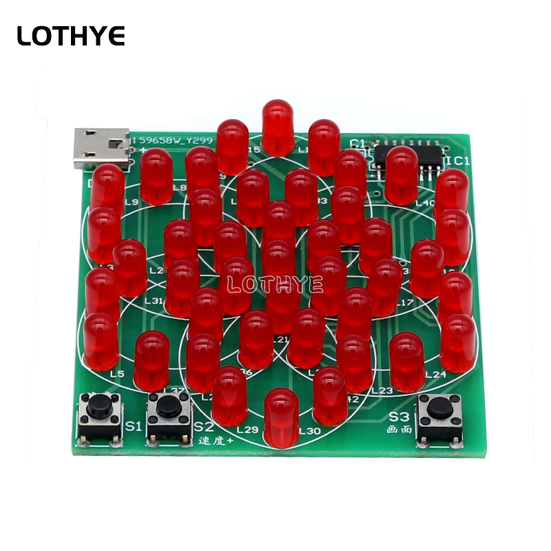 LED電子ウィンドミルライト、マルチスタイルパターン、5v、 - Diy Electronics Soldering Kit のレビューと価格