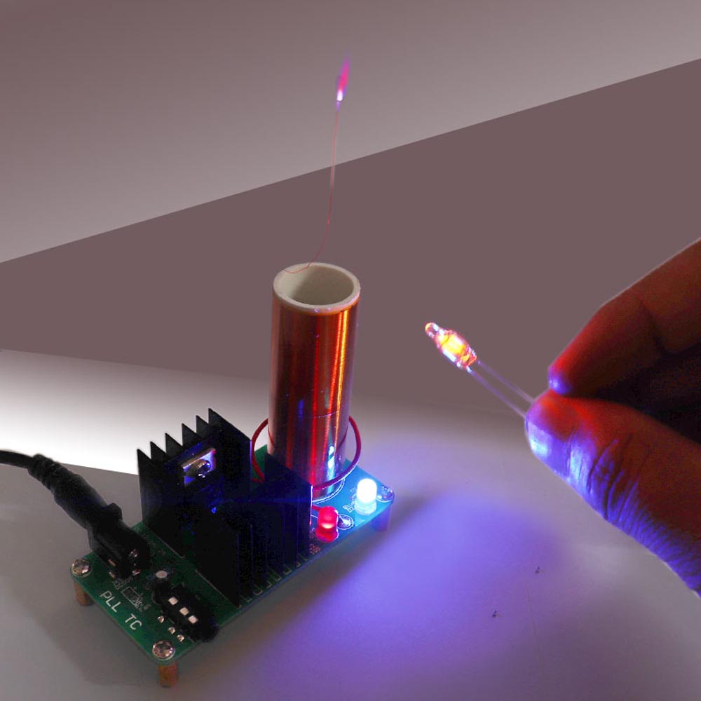 DIY電子テスラコイルキット 18V 2A 3.5mmオーデ - Diy Electronics Soldering Kit のレビューと価格