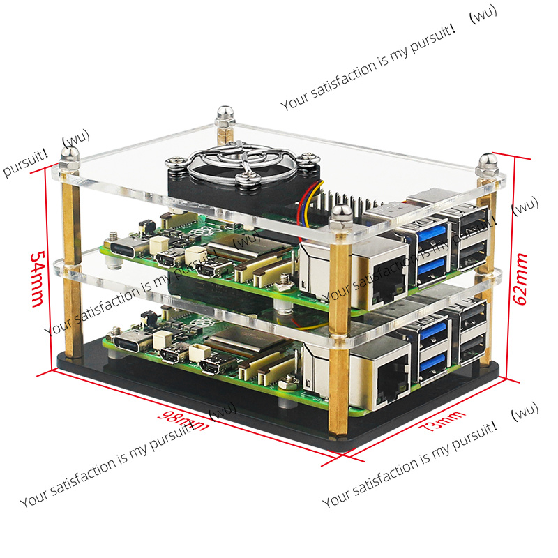 Raspberry Pi 5 アクリルケース 透明シェル P - Diy Electronics Raspberry Pi のレビューと価格