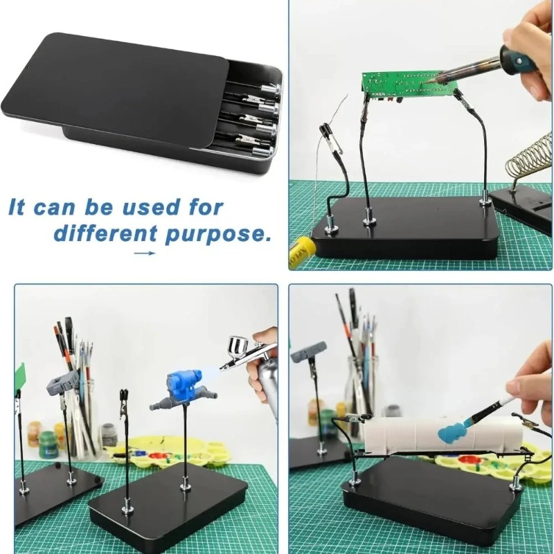 磁気PCBホルダーはんだ付けステーション 12個のフレキシブ - Diy Box Electronics Mall のレビューと価格