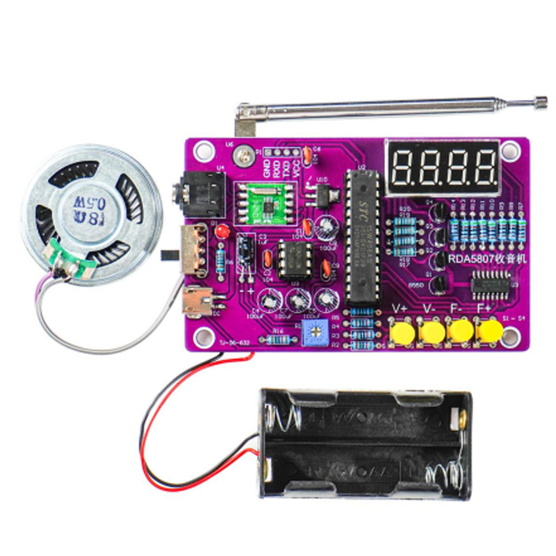 DIY FM ラジオ電子キット 87-108MHz 調整可能 - Diy Electronics Soldering Kit のレビューと価格