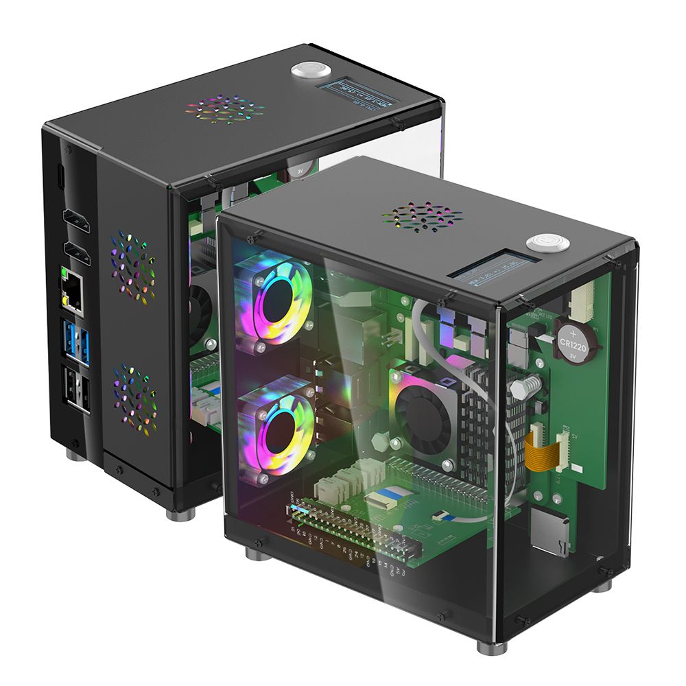 Raspberry Pi 5ケース保護キット、タワー型クーラ - Diy Electronics Raspberry Pi のレビューと価格
