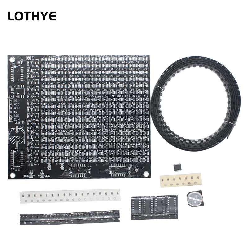 DIY 電子キット 256 LED ドットマトリックス広告ス - Diy Electronics Soldering Kit のレビューと価格