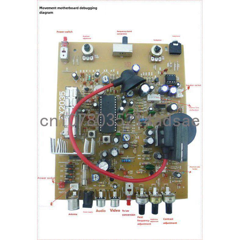 5.5インチ白黒テレビメインボードキット/部品、電子教育DI - Diy Electronics Soldering Kit のレビューと価格