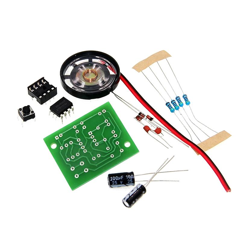 NE555 ドアベル DIY はんだ付け練習キット デュアル - Diy Electronics Soldering Kit のレビューと価格