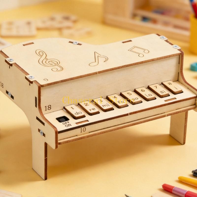 E7CE 教室科学およびメーカー使用のための木製ミニピアノ  - Diy Electronics Projects For Kids のレビューと価格
