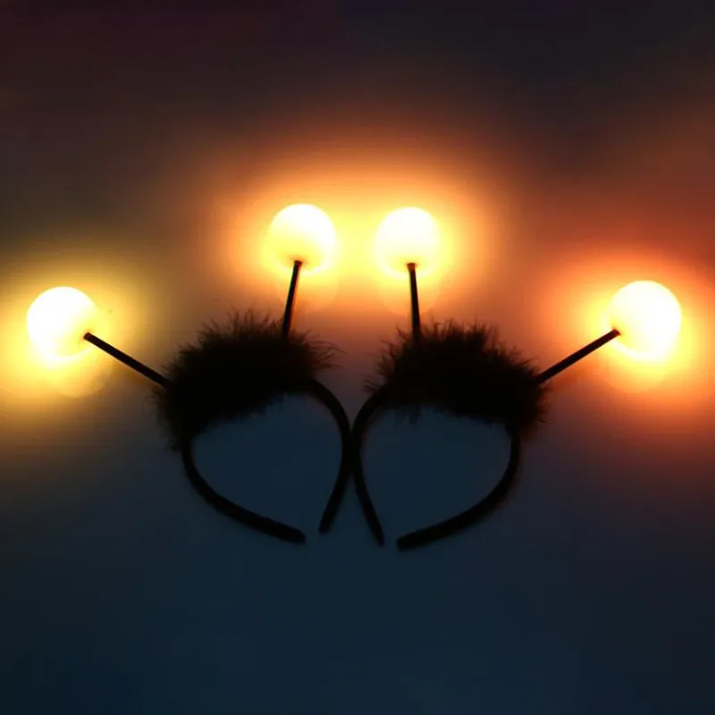 女性、羽、蜂、アンテナ、ボール、点滅、誕生日パーティー、パフ - Diy Halloween Electronics のレビューと価格