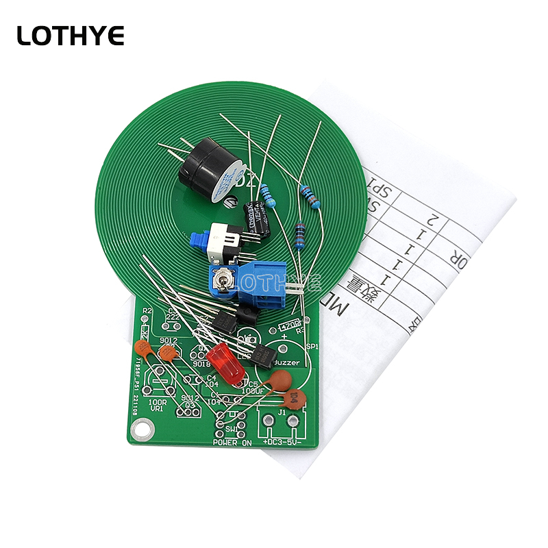電圧変換キット,金属探知機,3〜5V,60mm非接触センサー - Diy Electronics Soldering Kit のレビューと価格