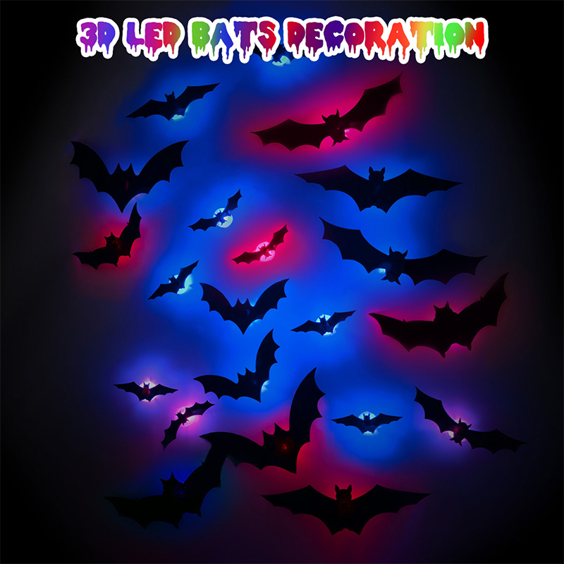 ハロウィン 3D ステレオ LED フラッシュライト バット - Diy Halloween Electronics のレビューと価格