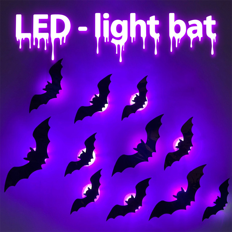 ハロウィン 3D ステレオ LED フラッシュライト バット - Diy Halloween Electronics のレビューと価格