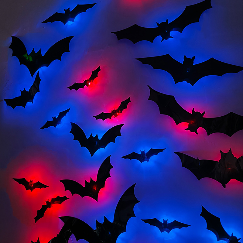 ハロウィン 3D ステレオ LED フラッシュライト バット - Diy Halloween Electronics のレビューと価格