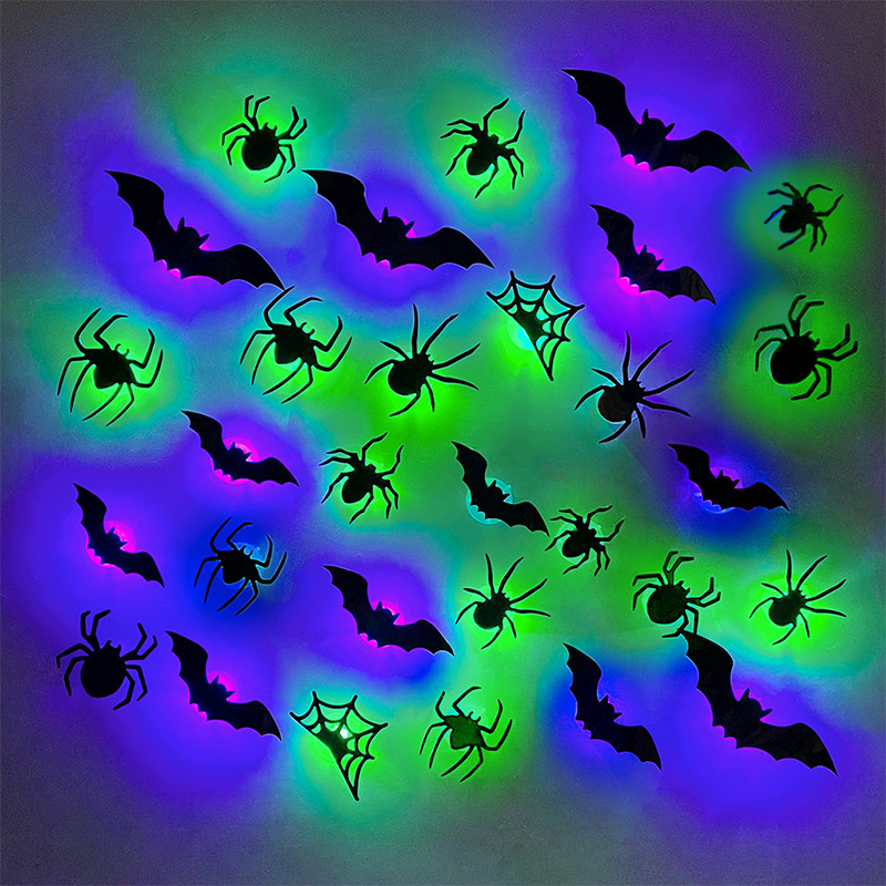 ハロウィン 3D ステレオ LED フラッシュライト バット - Diy Halloween Electronics のレビューと価格