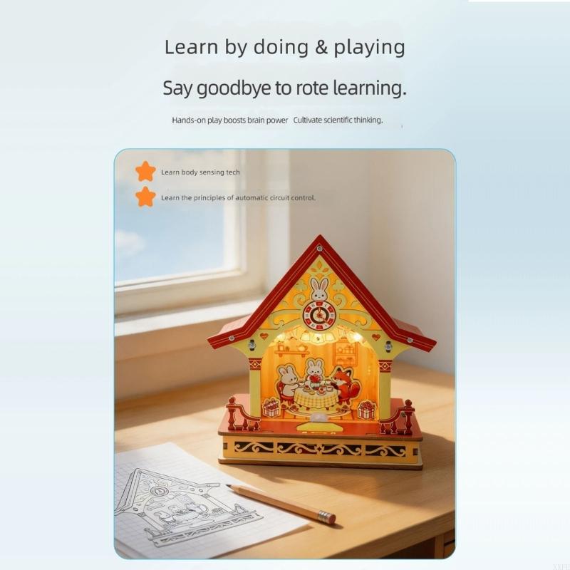 XXFE 電子コテージアセンブリハウスモデル、センサーライト - Diy Electronics Projects For Kids のレビューと価格