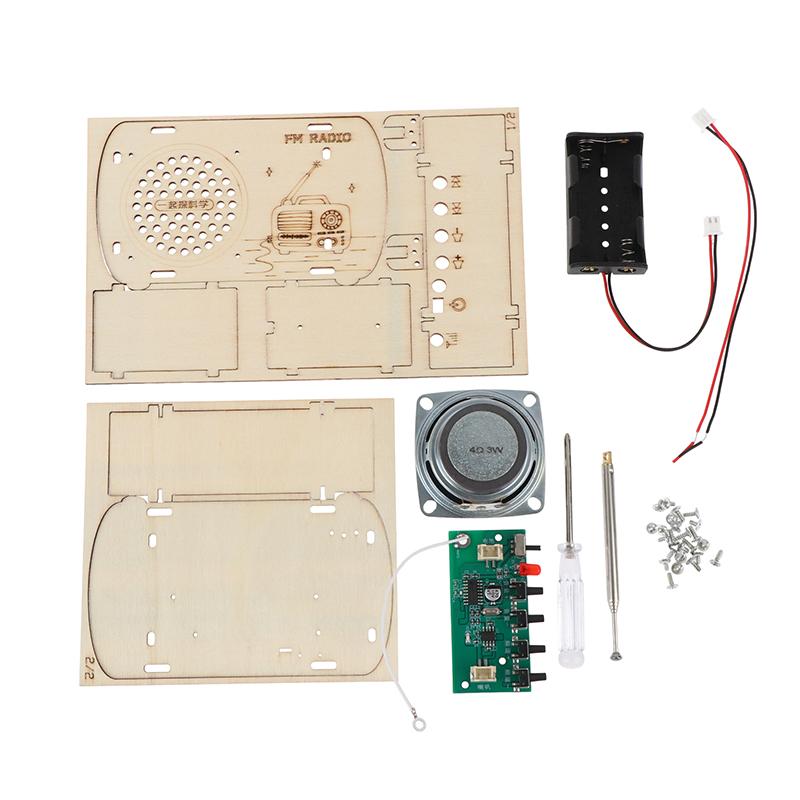 DIY 木製 FM ラジオキット ヴィンテージ組み立て電子は - Diy Electronics Projects For Kids のレビューと価格