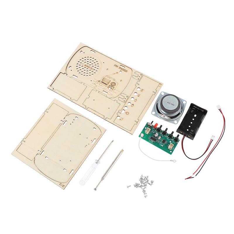 DIY 木製 FM ラジオキット ヴィンテージ組み立て電子は - Diy Electronics Projects For Kids のレビューと価格