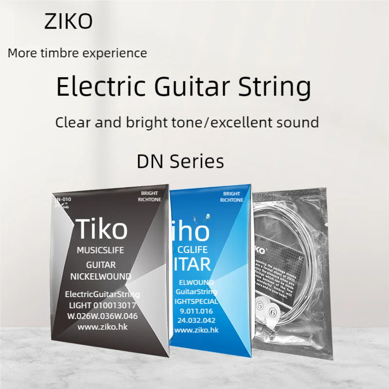 ZIKO エレキギター弦高炭素鋼六角合金ニッケルコア巻ギター - Diy Guitar Electronics のレビューと価格