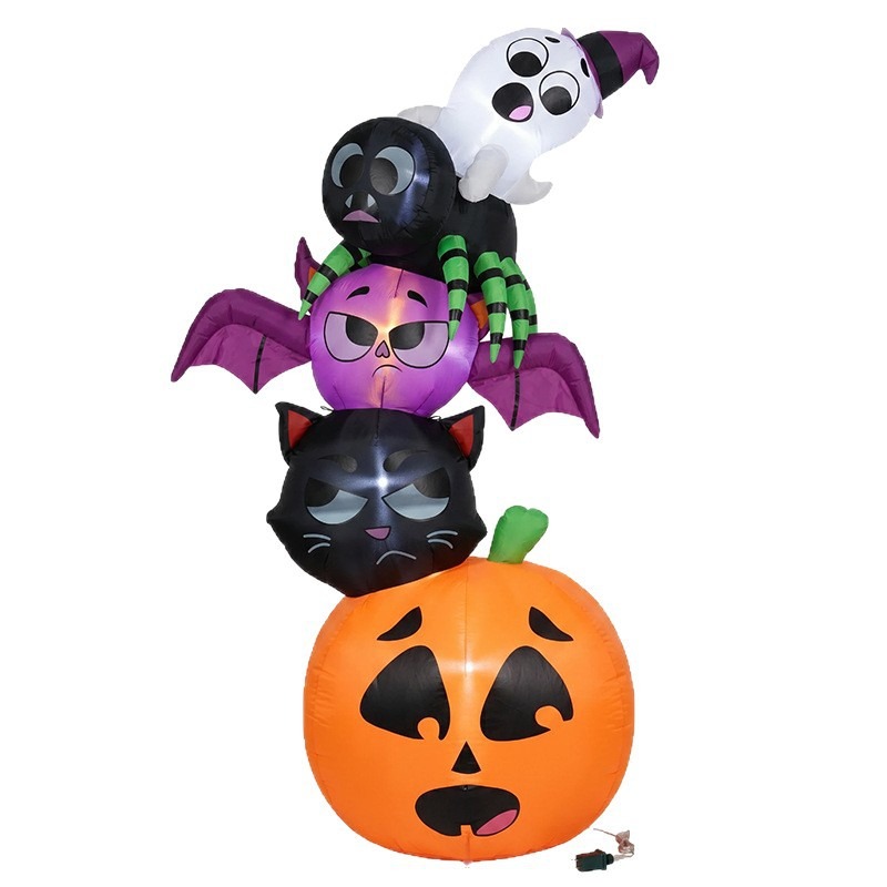 ハロウィン用インフレータブル装飾小道具、積み重ねられたカボチ - Diy Halloween Electronics のレビューと価格