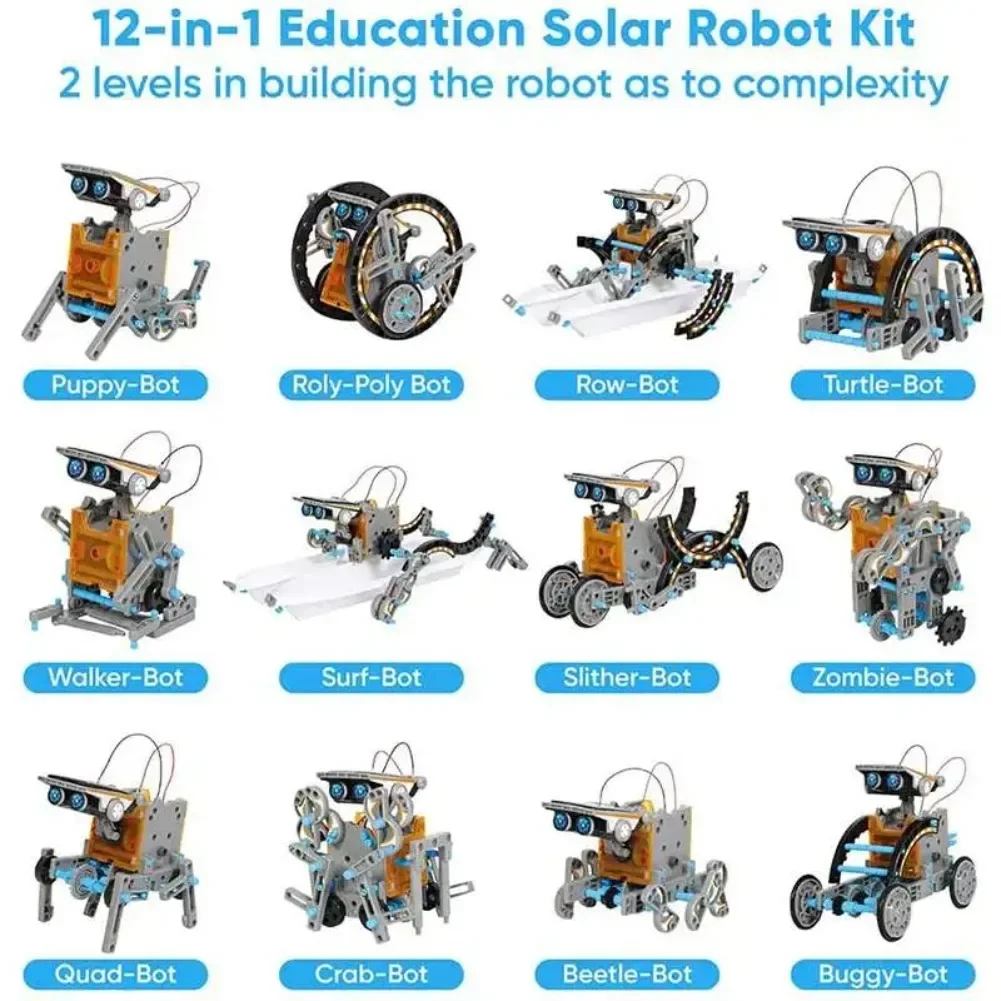13 in 1 ソーラーロボット科学キット DIY ビルディ - Diy Electronics Com のレビューと価格