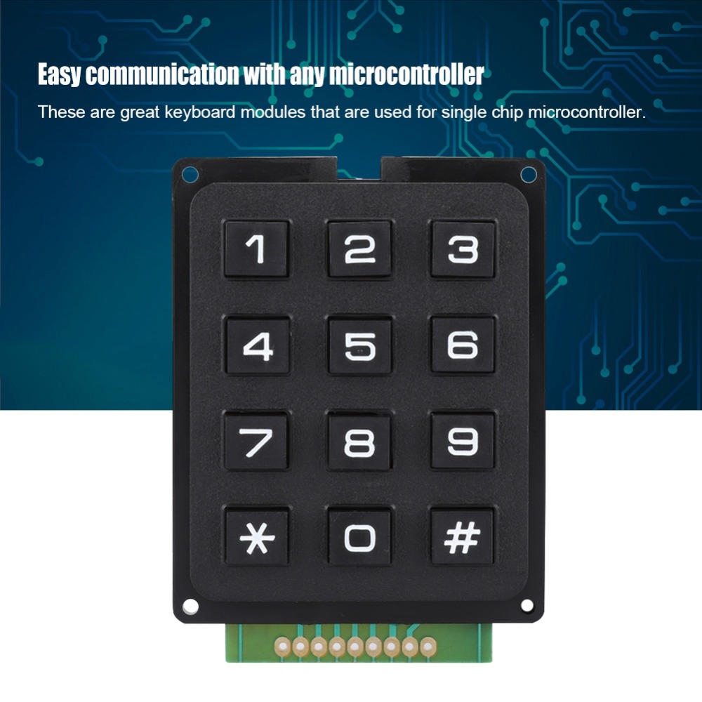 実用的な12キー キーボードモジュール 3x4プッシュボタン - Diy Electronics Uk のレビューと価格